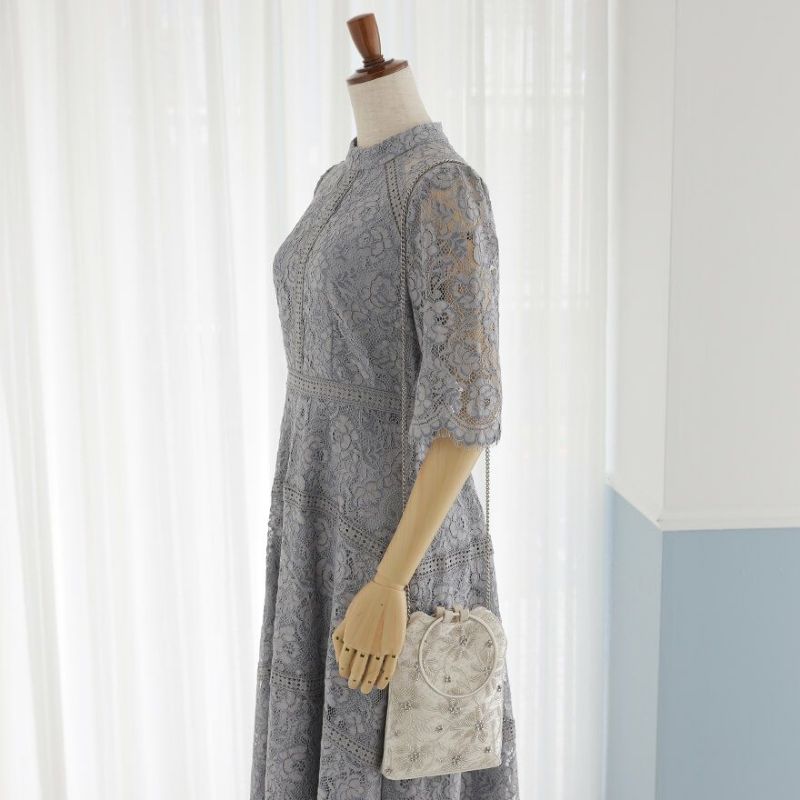ビーズ刺繍ハンドルパーティーバッグ 結婚式 バッグ パーティー
