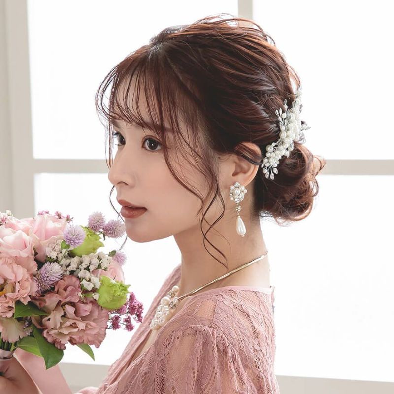 パール ピアス イヤリング 結婚式 アクセサリー 揺れる